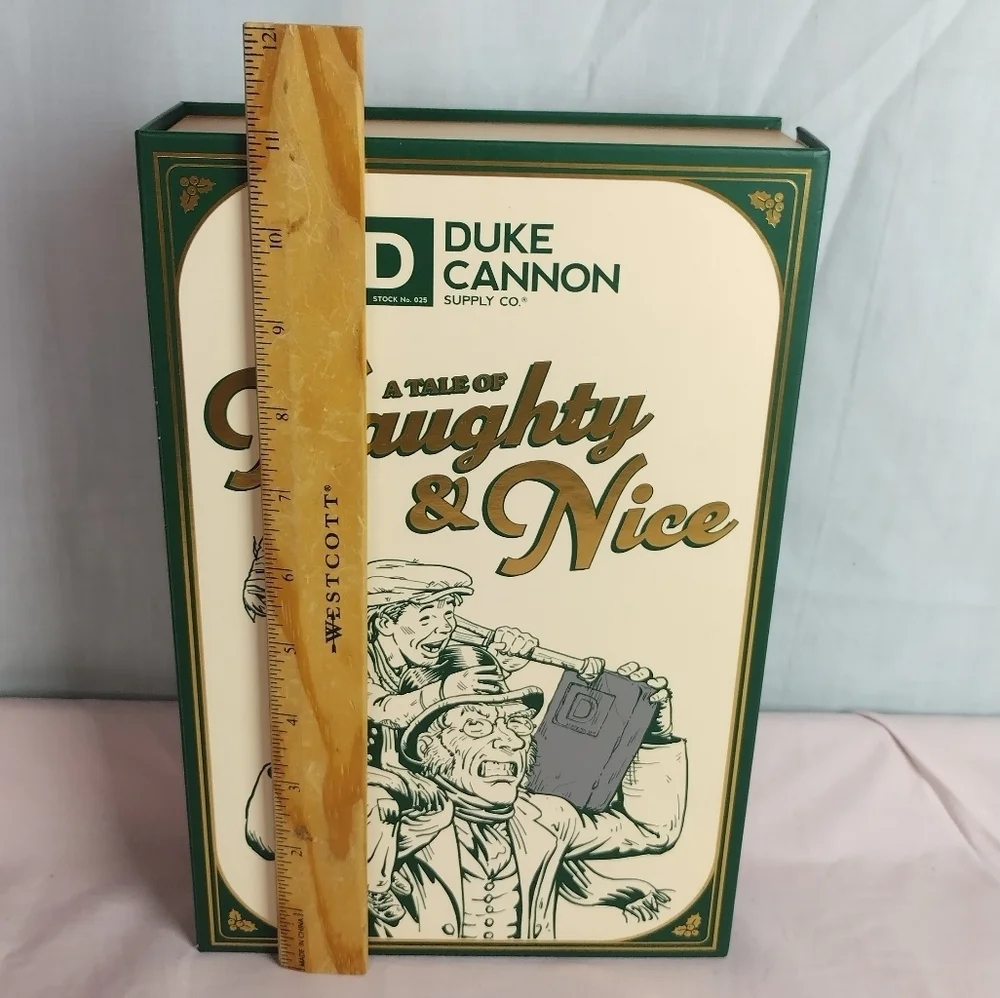 Naughty or Nice Soap 4 Bars Gift Set Duke Cannon Lump Of Coal, Sawtooth, Burbon